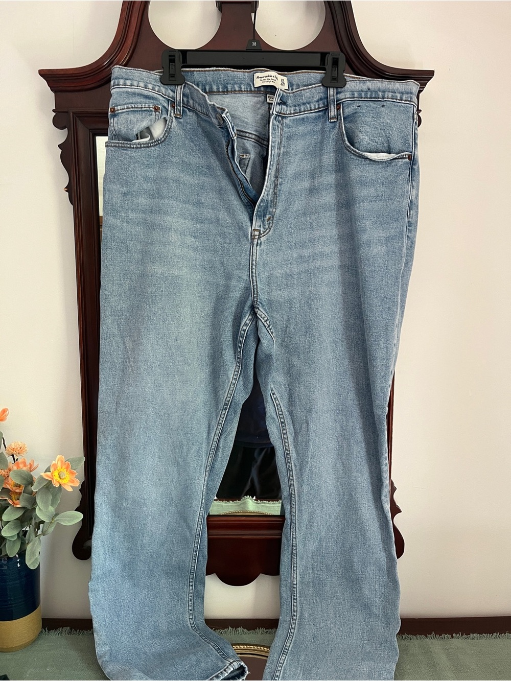 Abercrombie & Fitch Light Blue Straight Leg Jeans